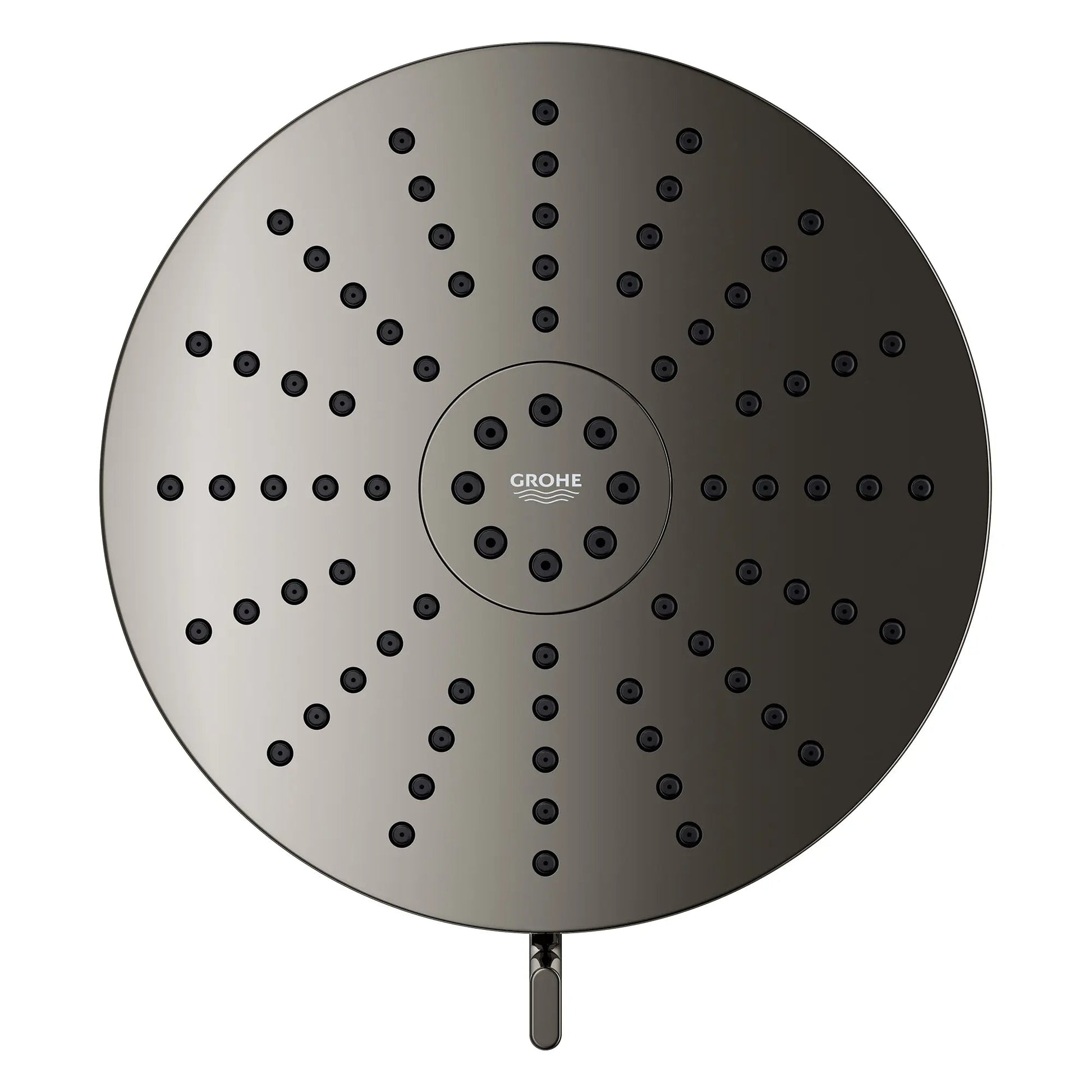 Grohe Euphoria 1.75 GPM 140 With AquaBooster Round Multi Spray Hard Graphite Shower Head