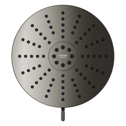 Grohe Euphoria 1.75 GPM 140 With AquaBooster Round Multi Spray Hard Graphite Shower Head