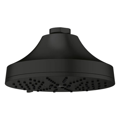 Grohe Euphoria 1.75 GPM 140 With AquaBooster Round Multi Spray Matte Black Shower Head