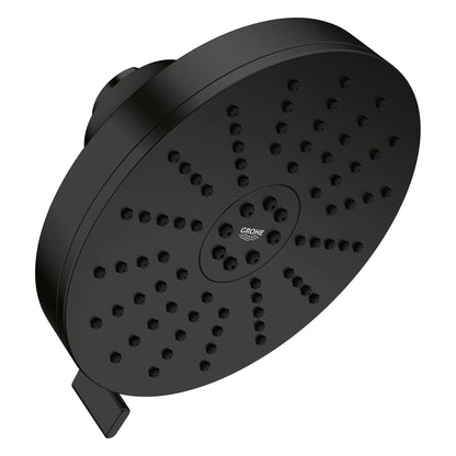 Grohe Euphoria 1.75 GPM 140 With AquaBooster Round Multi Spray Matte Black Shower Head