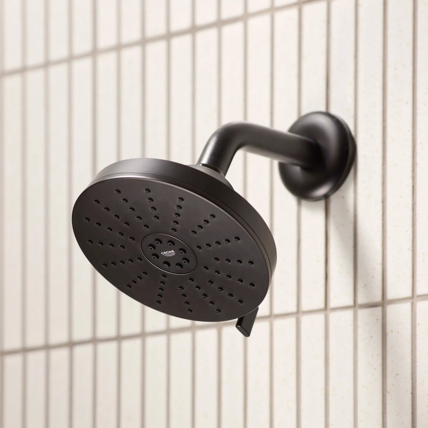 Grohe Euphoria 1.75 GPM 140 With AquaBooster Round Multi Spray Matte Black Shower Head