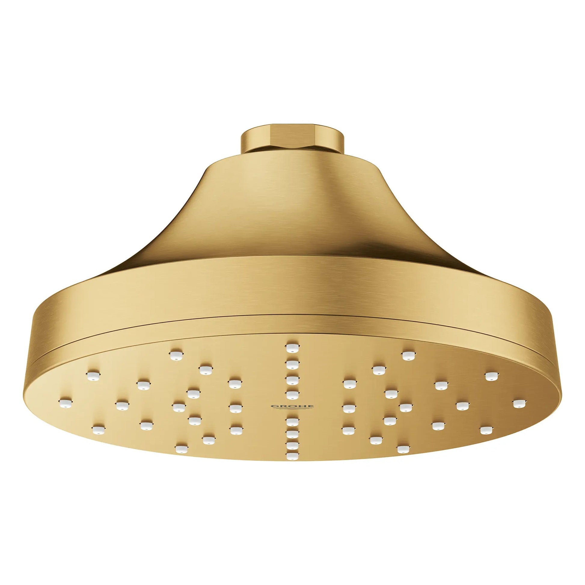 Grohe Euphoria 1.75 GPM 140 With AquaBooster Single Spray Brushed Cool Sunrise Round Shower Head