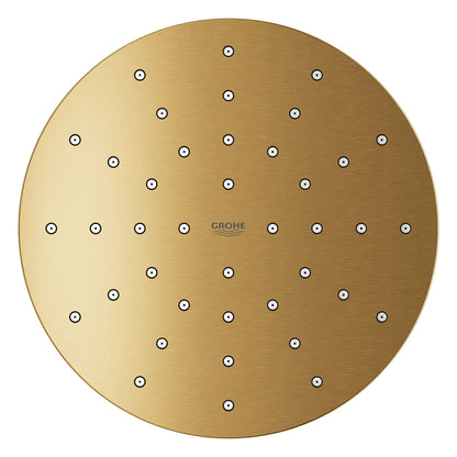 Grohe Euphoria 1.75 GPM 140 With AquaBooster Single Spray Brushed Cool Sunrise Round Shower Head