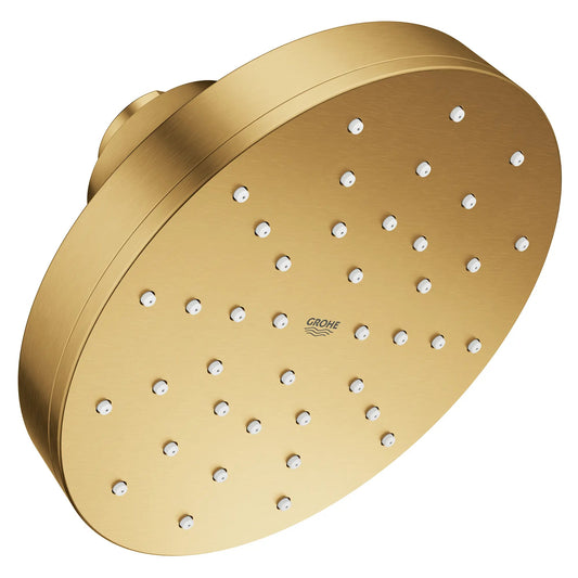 Grohe Euphoria 1.75 GPM 140 With AquaBooster Single Spray Brushed Cool Sunrise Round Shower Head