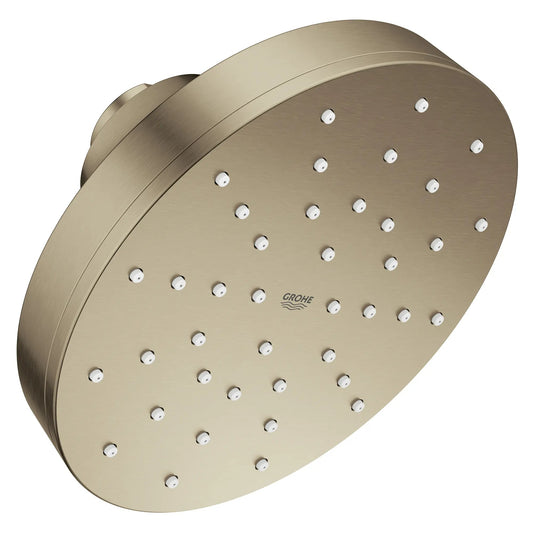 Grohe Euphoria 1.75 GPM 140 With AquaBooster Single Spray Brushed Nickel Round Shower Head