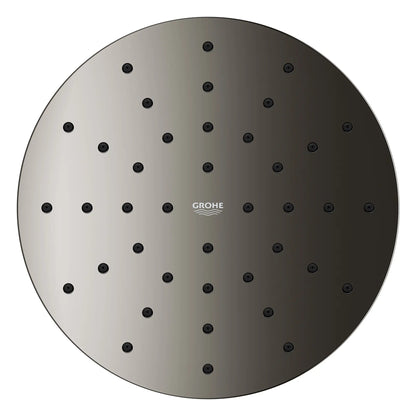 Grohe Euphoria 1.75 GPM 140 With AquaBooster Single Spray Hard Graphite Round Shower Head