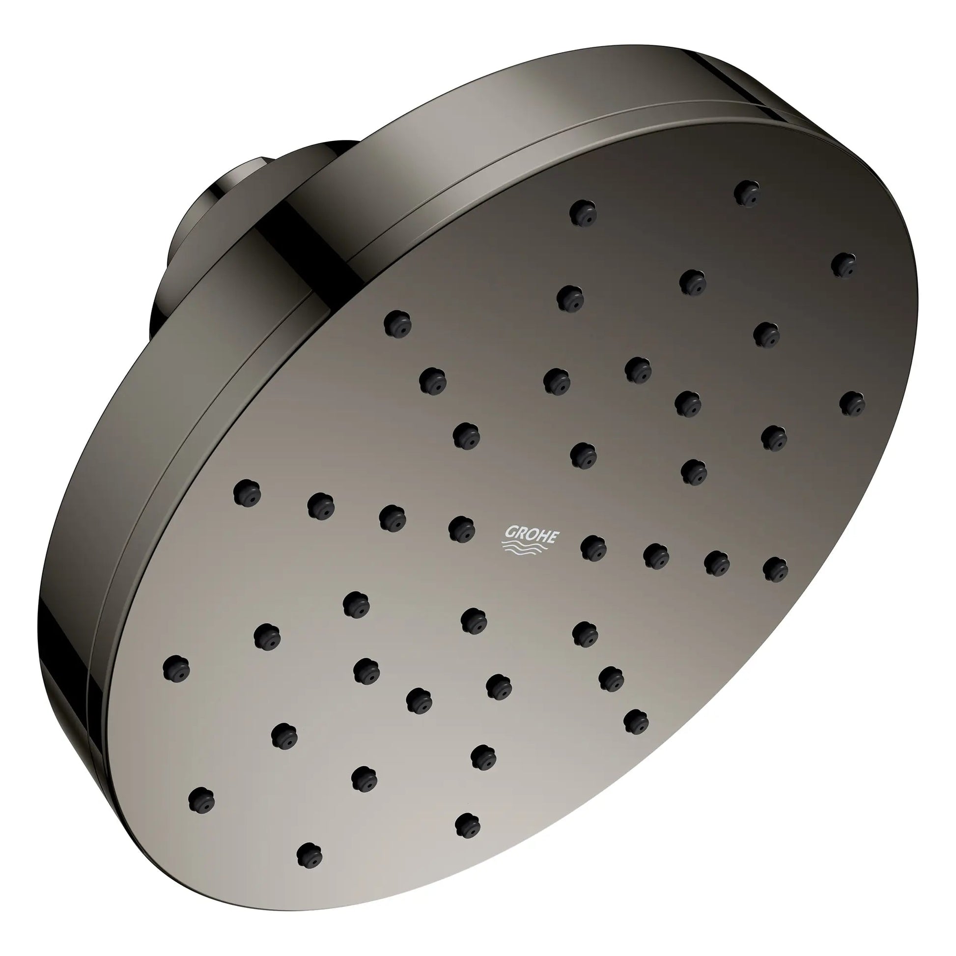 Grohe Euphoria 1.75 GPM 140 With AquaBooster Single Spray Hard Graphite Round Shower Head