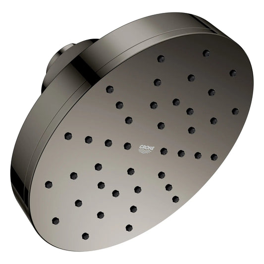 Grohe Euphoria 1.75 GPM 140 With AquaBooster Single Spray Hard Graphite Round Shower Head