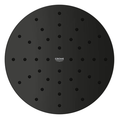 Grohe Euphoria 1.75 GPM 140 With AquaBooster Single Spray Matte Black Round Shower Head