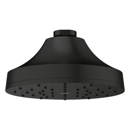 Grohe Euphoria 1.75 GPM 140 With AquaBooster Single Spray Matte Black Round Shower Head