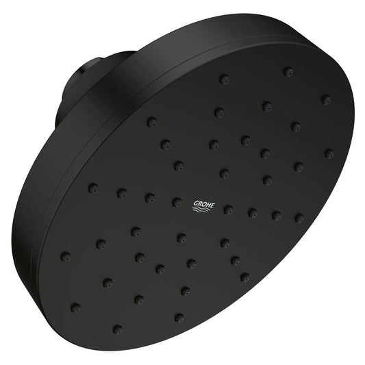 Grohe Euphoria 1.75 GPM 140 With AquaBooster Single Spray Matte Black Round Shower Head
