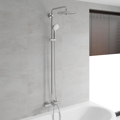 Grohe Euphoria 1.75 GPM 260 Thermostatic StarLight Chrome Shower System With Tub Spout