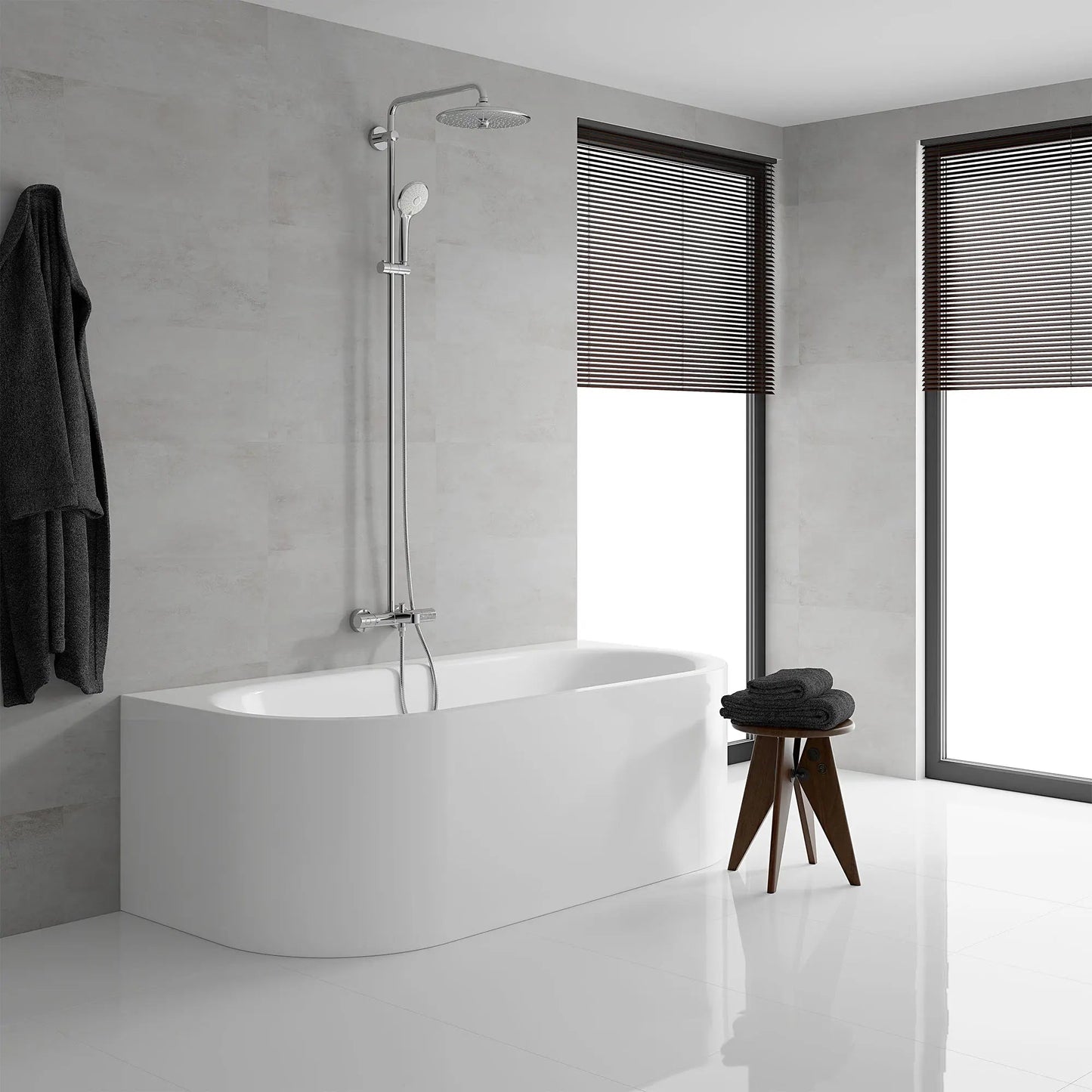 Grohe Euphoria 1.75 GPM 260 Thermostatic StarLight Chrome Shower System With Tub Spout
