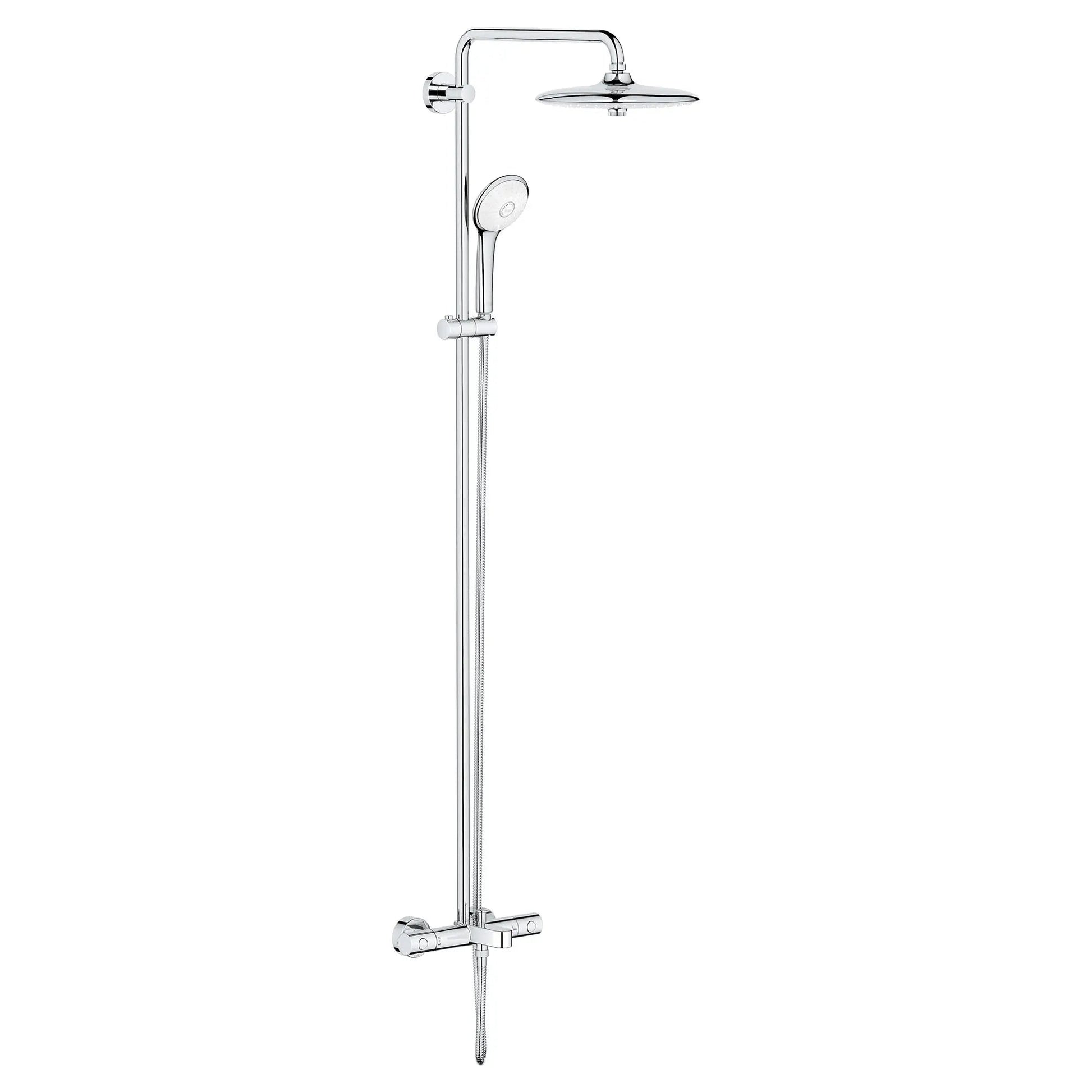 Grohe Euphoria 1.75 GPM 260 Thermostatic StarLight Chrome Shower System With Tub Spout