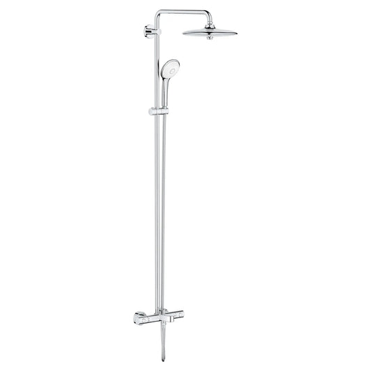Grohe Euphoria 1.75 GPM 260 Thermostatic StarLight Chrome Shower System With Tub Spout