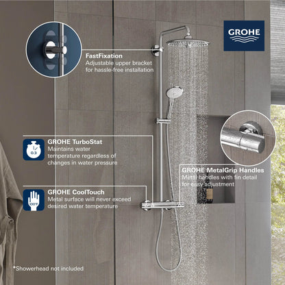 Grohe Euphoria CoolTouch Thermostatic StarLight Chrome Shower System