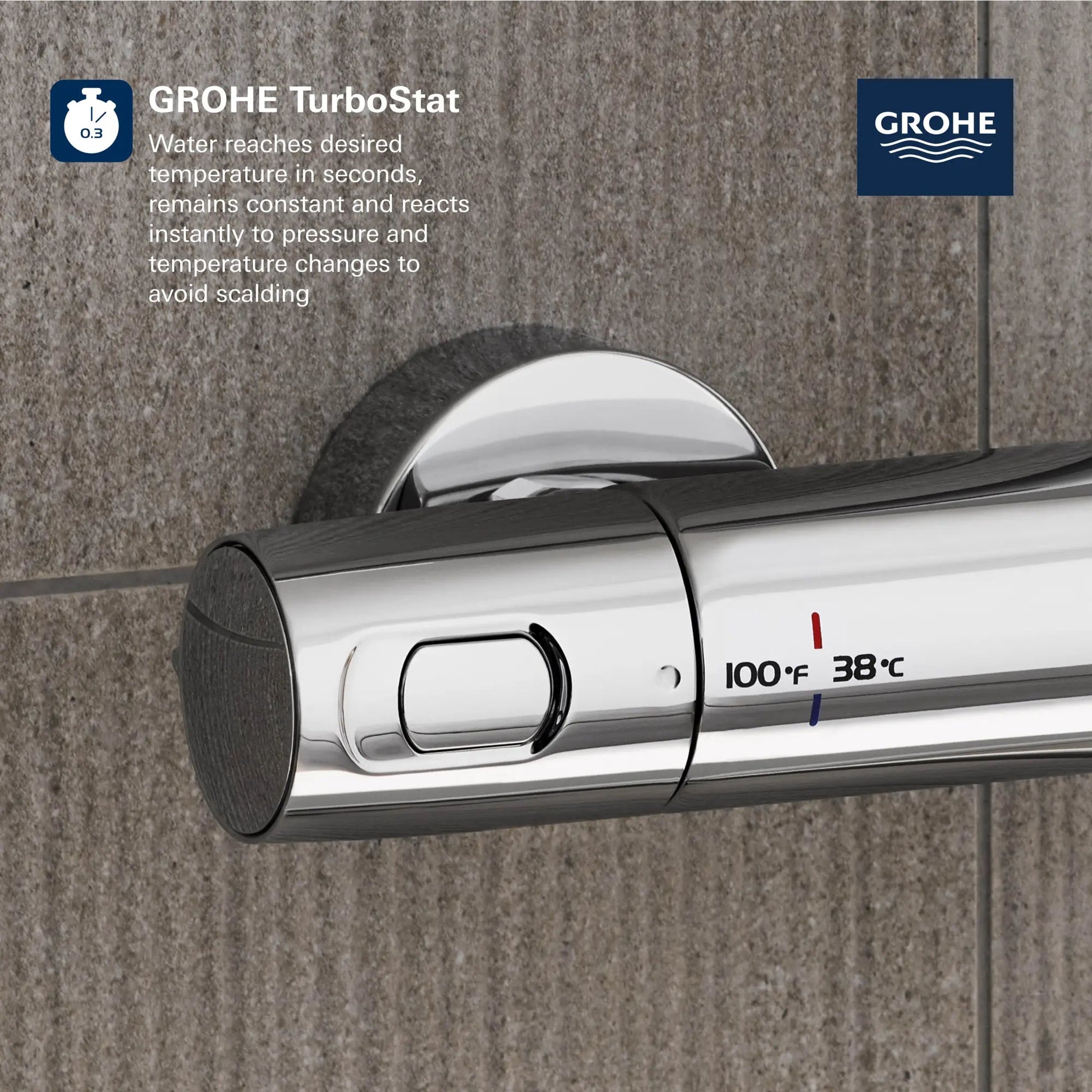 Grohe Euphoria CoolTouch Thermostatic StarLight Chrome Shower System