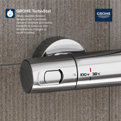 Grohe Euphoria CoolTouch Thermostatic StarLight Chrome Shower System