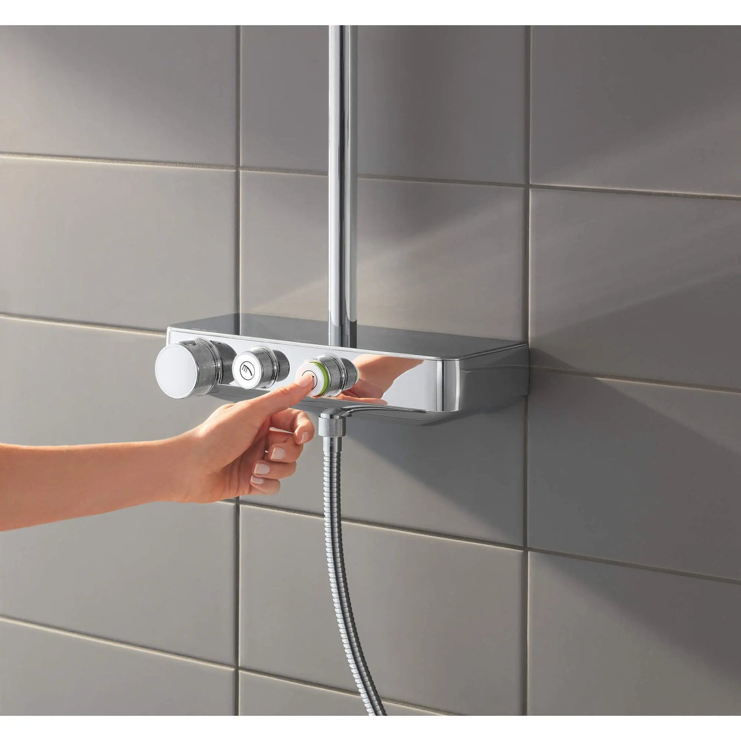 Grohe Euphoria® SmartControl StarLight Chrome Thermostatic Shower System