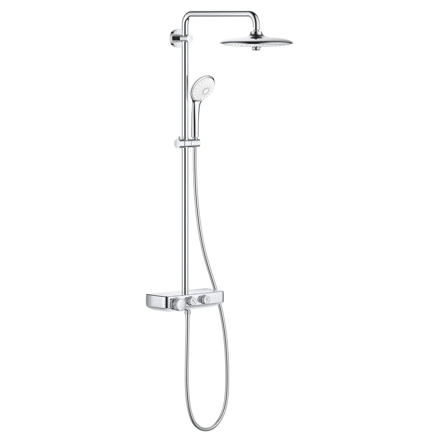 Grohe Euphoria® SmartControl StarLight Chrome Thermostatic Shower System