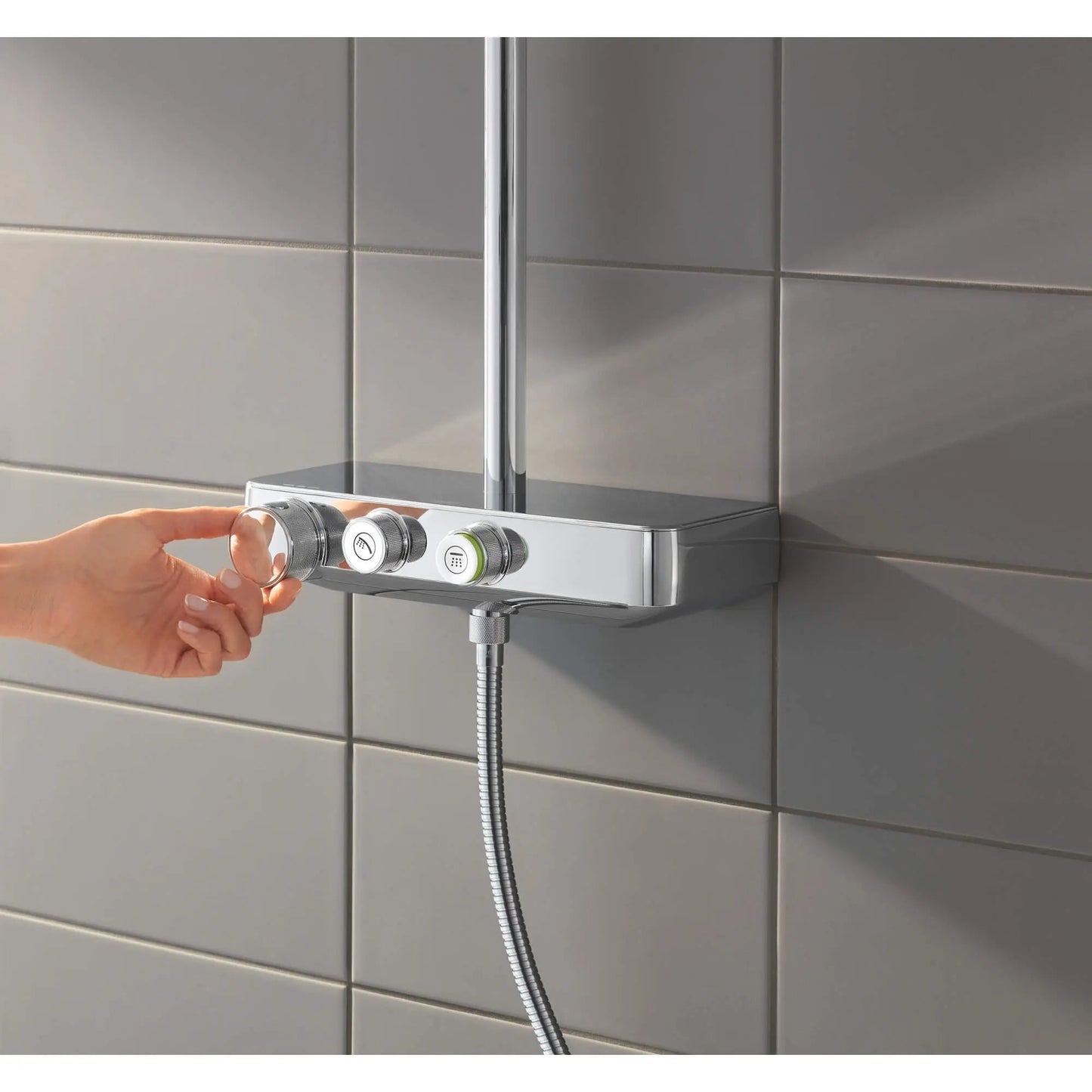 Grohe Euphoria® SmartControl StarLight Chrome Thermostatic Shower System