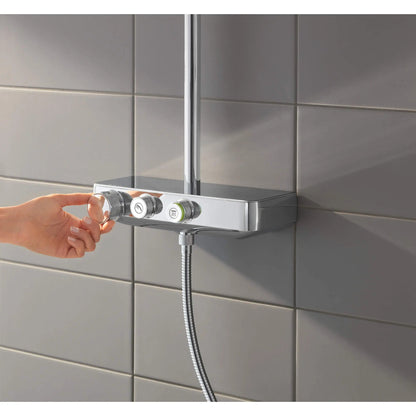Grohe Euphoria® SmartControl StarLight Chrome Thermostatic Shower System