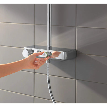 Grohe Euphoria® SmartControl StarLight Chrome Thermostatic Shower System