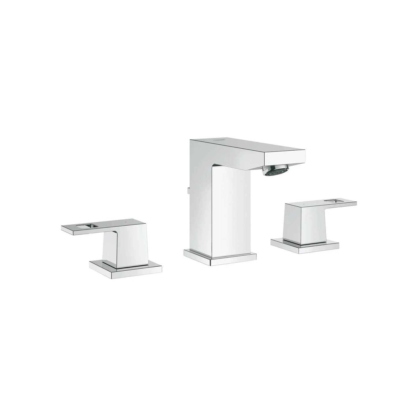 Grohe Eurocube® 1.2 GPM 8" Widespread Two-Handle StarLight Chrome Faucet