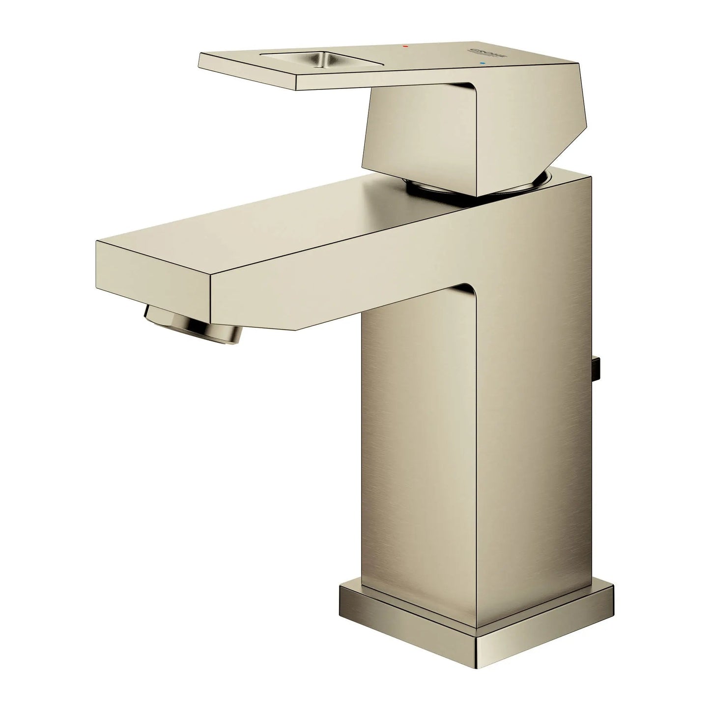 Grohe Eurocube® 1.2 GPM Single Hole Single-Handle Brushed Nickel Infinity Faucet