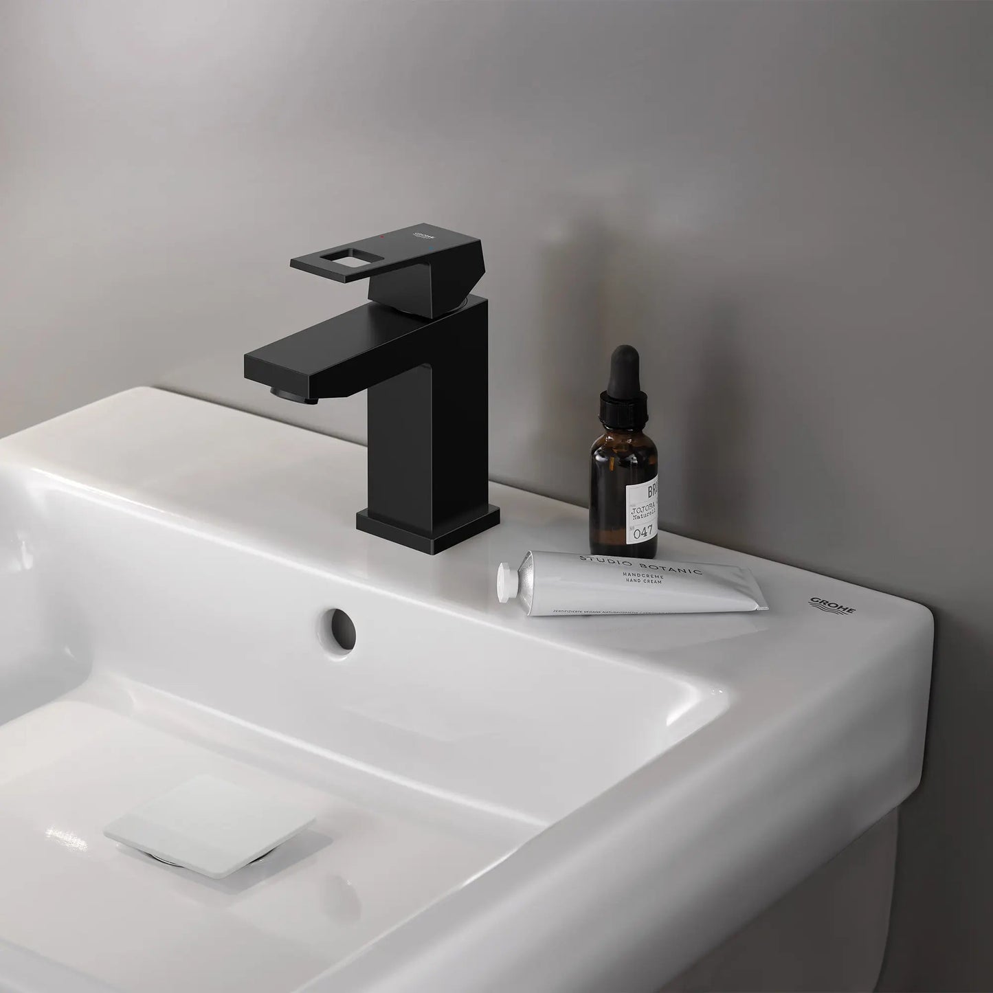 Grohe Eurocube® 1.2 GPM Single Hole Single-Handle Matte Black Faucet