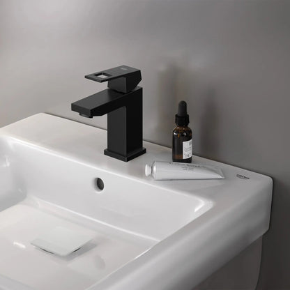 Grohe Eurocube® 1.2 GPM Single Hole Single-Handle Matte Black Faucet