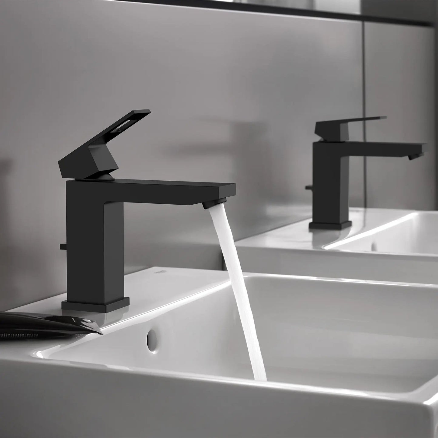 Grohe Eurocube® 1.2 GPM Single Hole Single Handle Matte Black Faucet