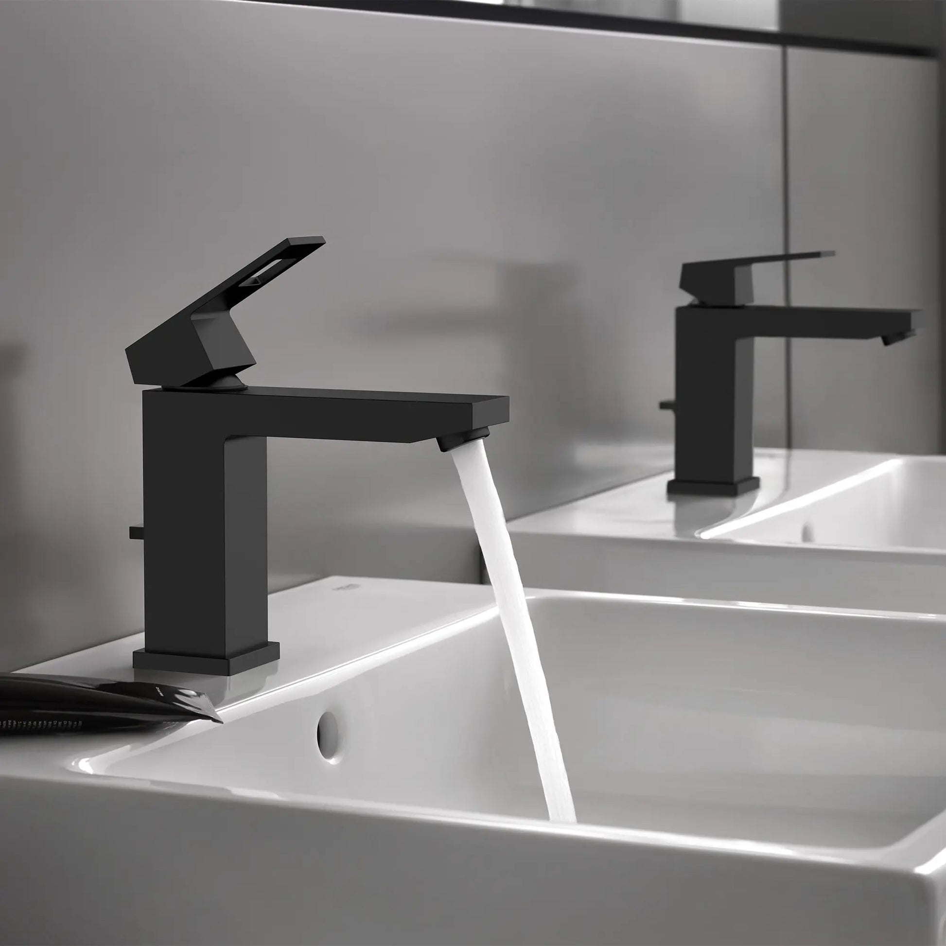 Grohe Eurocube® 1.2 GPM Single Hole Single Handle Matte Black Faucet