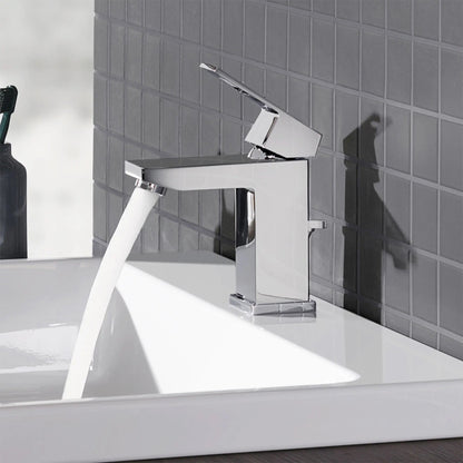 Grohe Eurocube® 1.2 GPM Single Hole Single-Handle StarLight Chrome Faucet