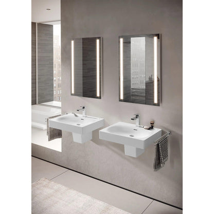 Grohe Eurocube® 24" 1-Hole Wall Mount Alpine White Bathroom Sink