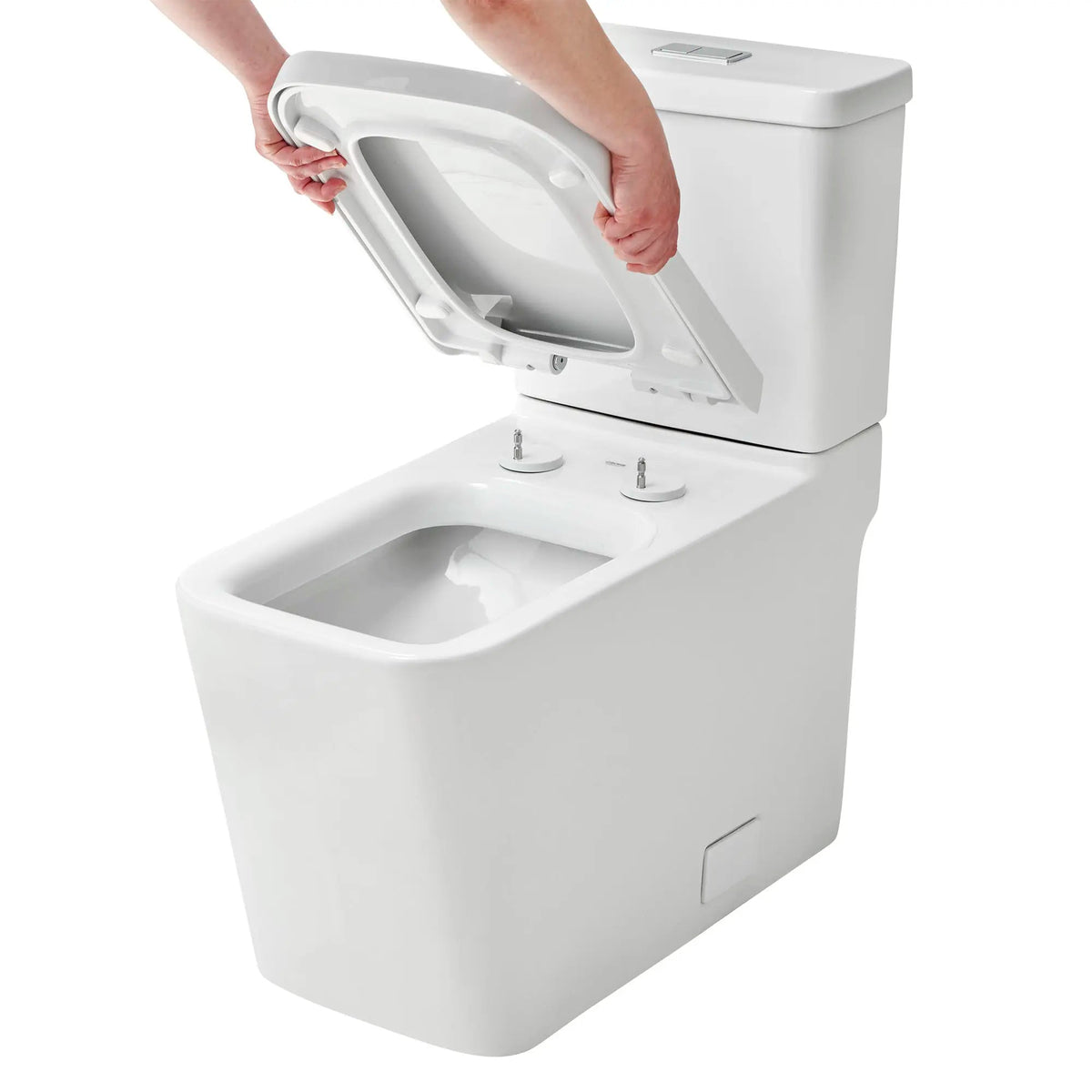 Grohe Eurocube Right Height Elongated Toilet Bowl With Seat Less Tank