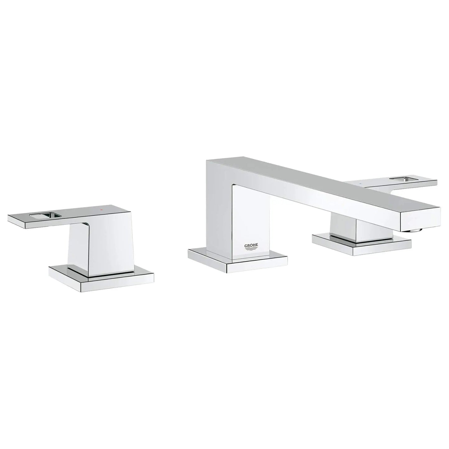 Grohe Eurocube® StarLight Chrome 3-Hole 2-Handle Deck Mount Roman Tub Faucet
