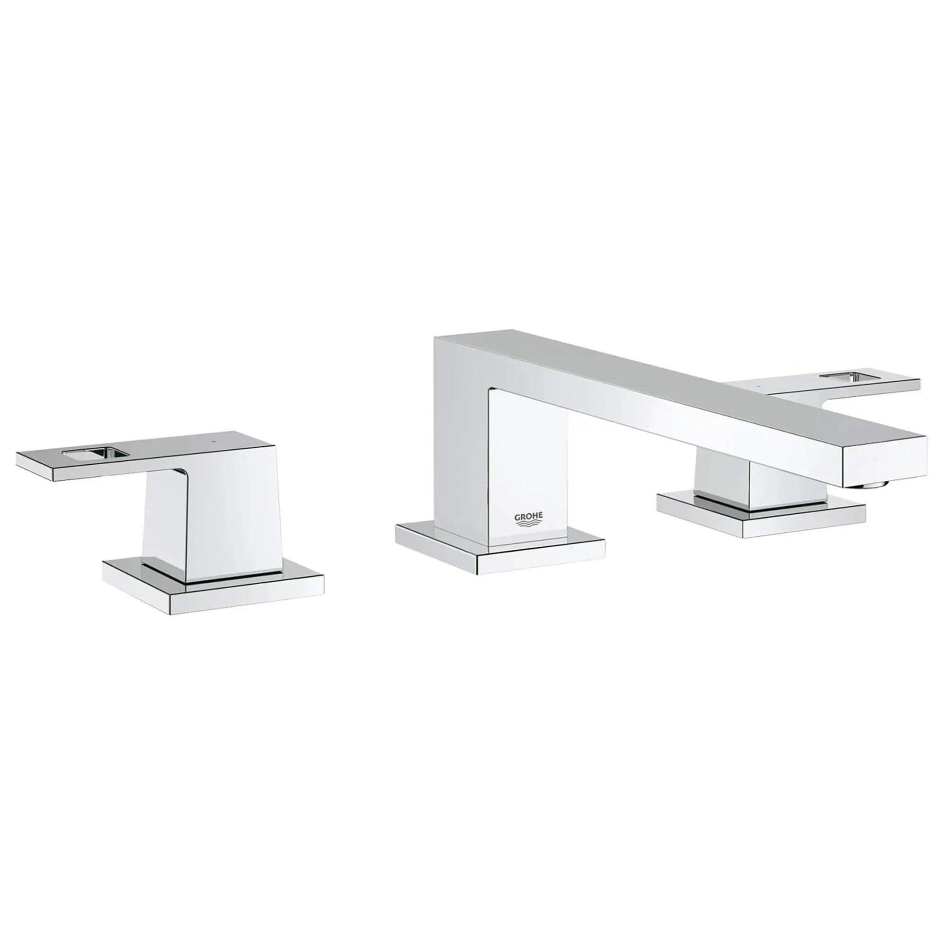 Grohe Eurocube® StarLight Chrome 3-Hole 2-Handle Deck Mount Roman Tub Faucet