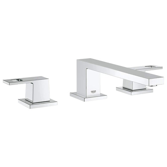 Grohe Eurocube® StarLight Chrome 3-Hole 2-Handle Deck Mount Roman Tub Faucet