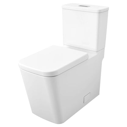 Grohe Eurocube Two-Piece Dual Flush Right Height Elongated Alpine White Toilet With Seat
