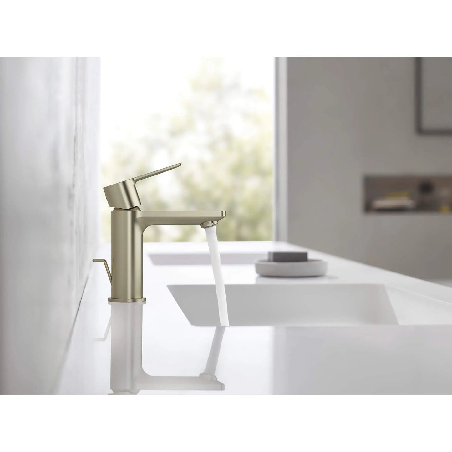 Grohe Lineare™ 1.2 GPM Single Handle Single Hole Brushed Nickel Infinity Faucet