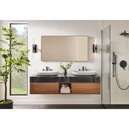 Grohe Lineare™ 20578243A 8" Two-Handle 1.2 GPM Matte Black Widespread Faucet