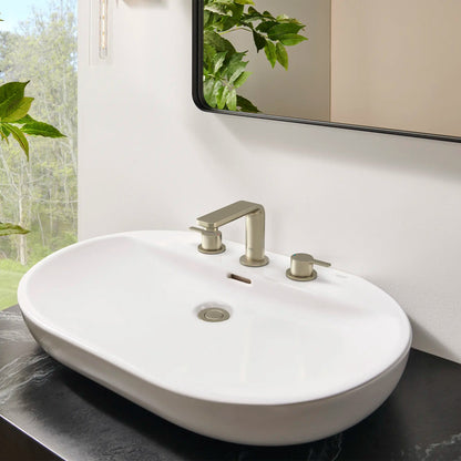 Grohe Lineare™ 20578ENA 8" Two-Handle 1.2 GPM Brushed Nickel Infinity Widespread Faucet