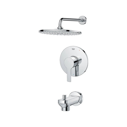 Grohe Lineare Pressure Balance Valve StarLight Chrome Tub/Shower Trim Kit