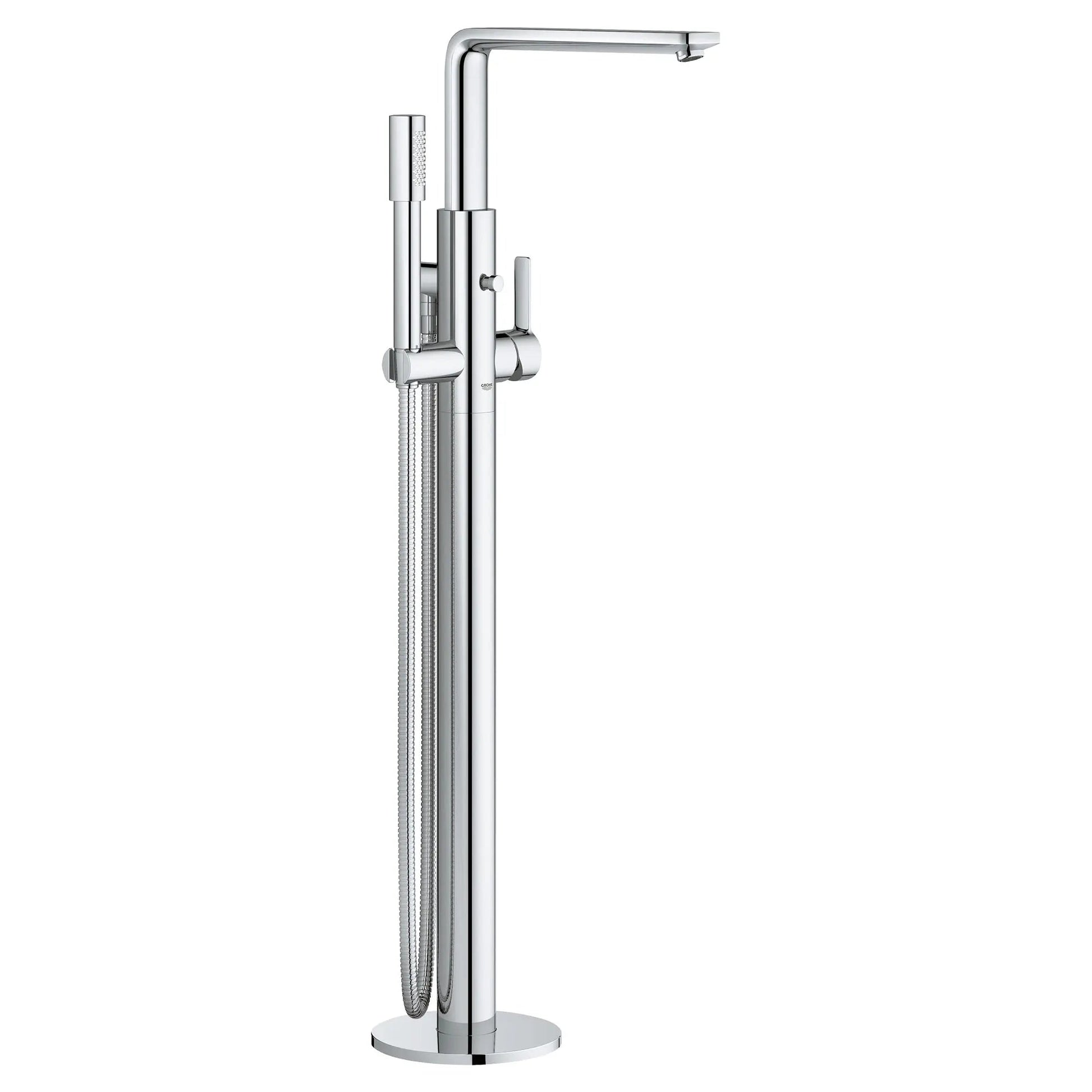 Grohe Lineare™ Single-Handle Freestanding StarLight Chrome Tub Faucet With 1.75 GPM Hand Shower