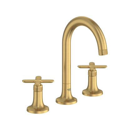 Grohe Listra 1.2 GPM Deck Mount Widespread Brushed Cool Sunrise Finish Faucet