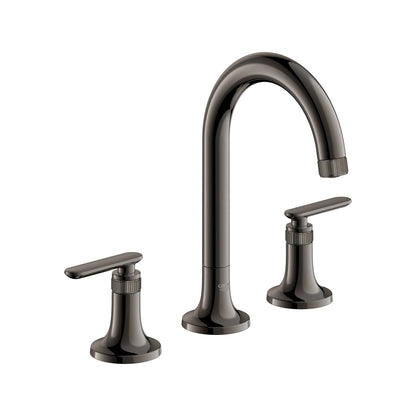 Grohe Listra 1.2 GPM Deck Mount Widespread Hard Graphite Finish Faucet