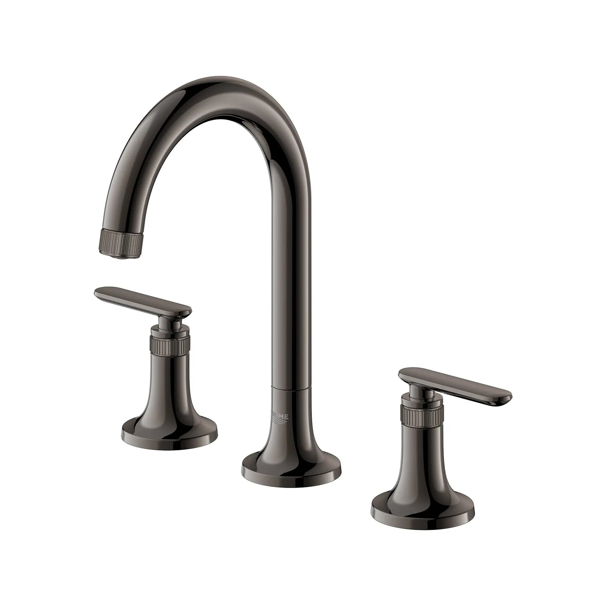 Grohe Listra 1.2 GPM Deck Mount Widespread Hard Graphite Finish Faucet