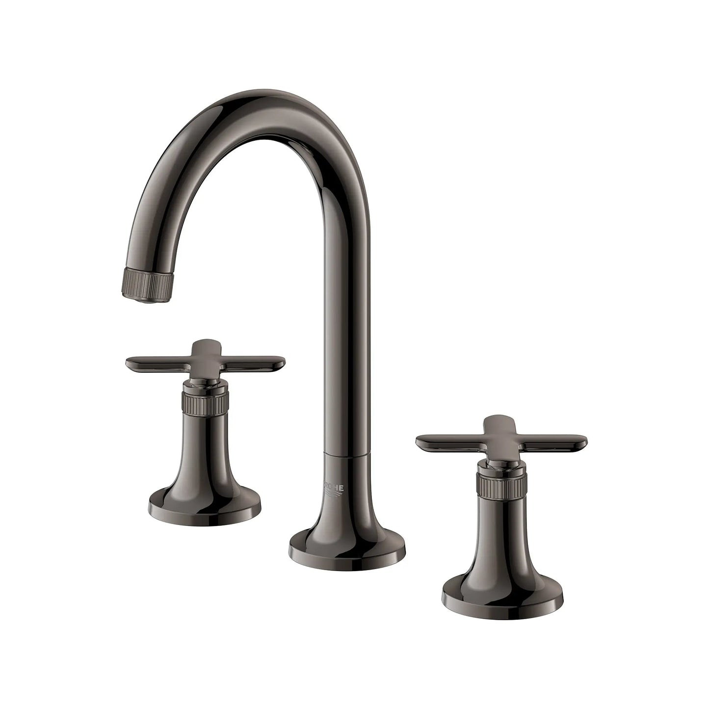 Grohe Listra 1.2 GPM Deck Mount Widespread Hard Graphite Finish Faucet