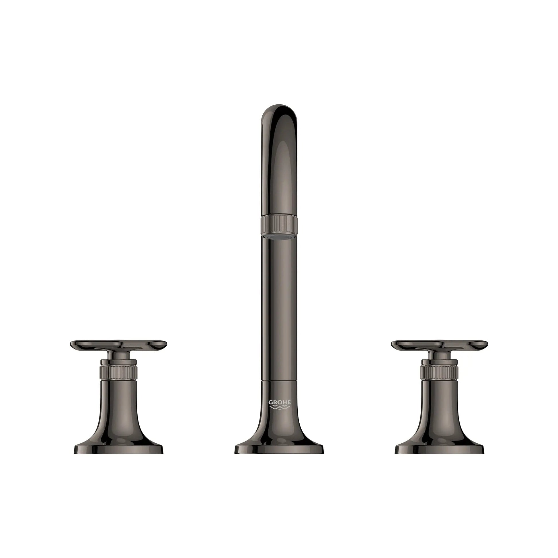 Grohe Listra 1.2 GPM Deck Mount Widespread Hard Graphite Finish Faucet